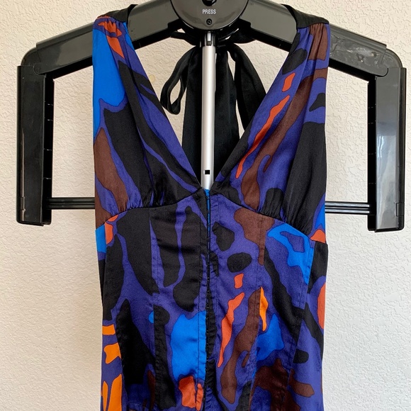 Marciano GUESS 100% Pure Silk Halter Top/Medium - Picture 1 of 5